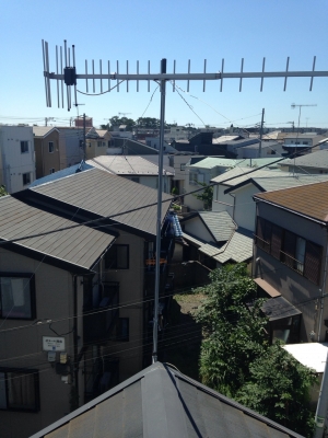 藤沢市辻堂　地デジアンテナ新設工事