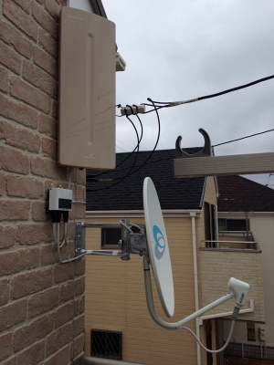 千葉市花見川区幕張本郷　デザイン＋BS/CSアンテナ工事