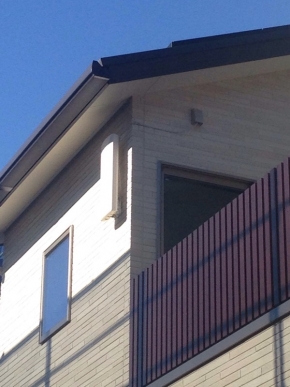 デザインアンテナを設置した戸建住宅