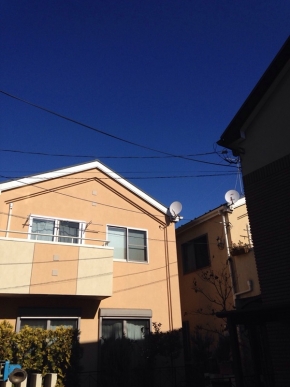 BS/CSアンテナが設置されている戸建住宅