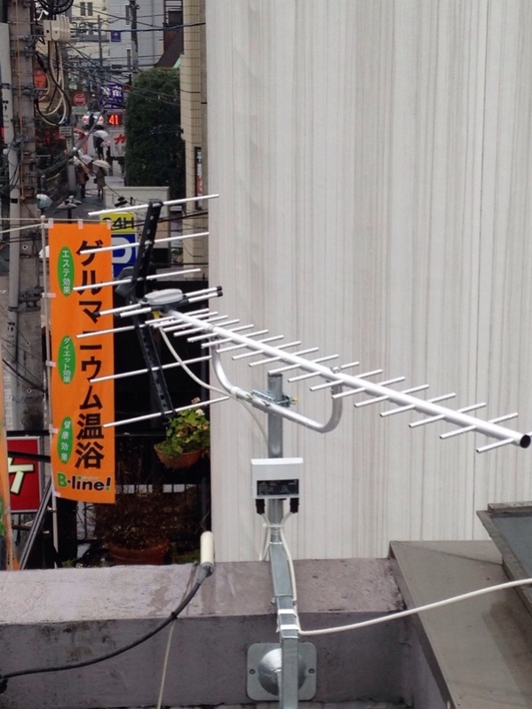 浦和区仲町　地デジアンテナ工事