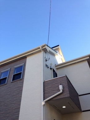 足立区伊興　デザインアンテナ工事