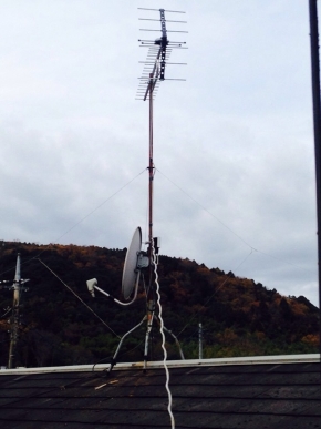 市原市皆吉　地デジアンテナとBS/CSアンテナ工事