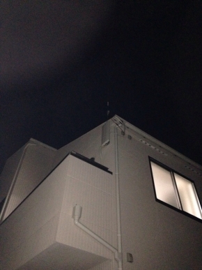 デザインアンテナを設置した戸建住宅