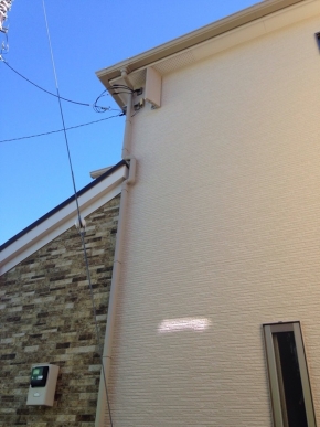 デザインアンテナを設置した戸建住宅