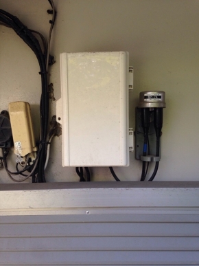 外壁のメディアボックス