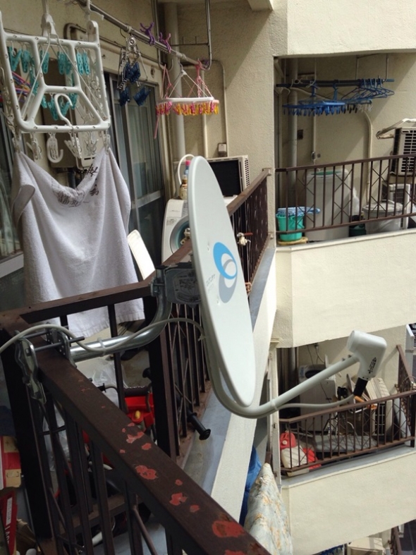 蕨市塚越　BS/CSアンテナ工事