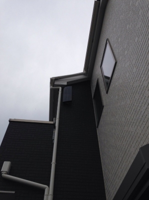 デザインアンテナを設置した戸建住宅