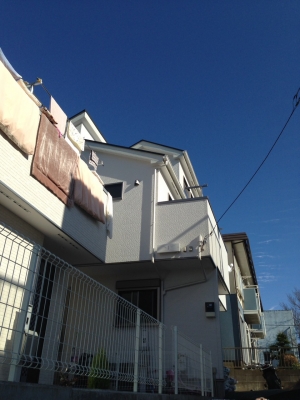 デザインアンテナを設置した戸建住宅