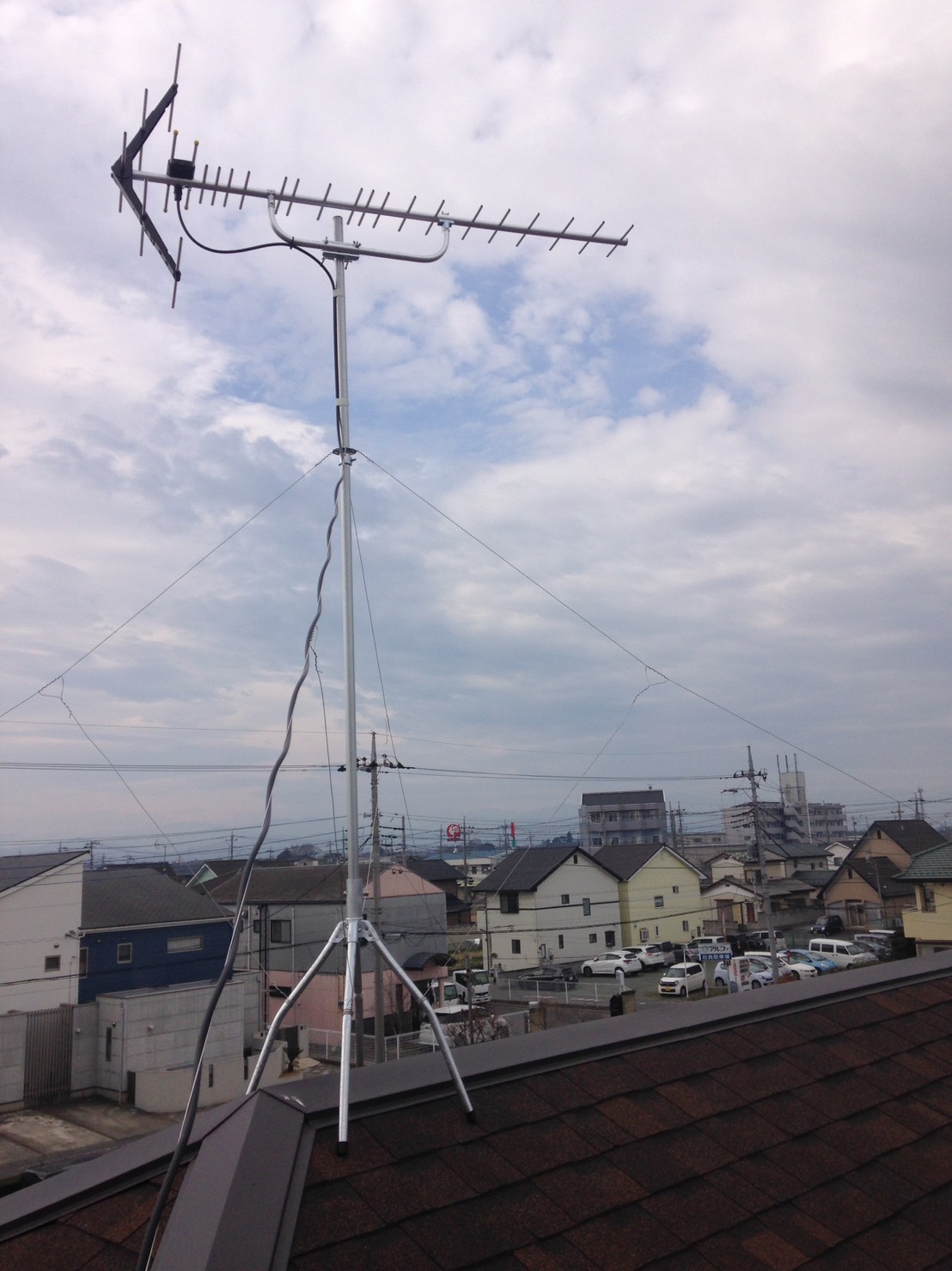 伊勢崎市 群馬県 テレビアンテナ工事施工例 株式会社電翔