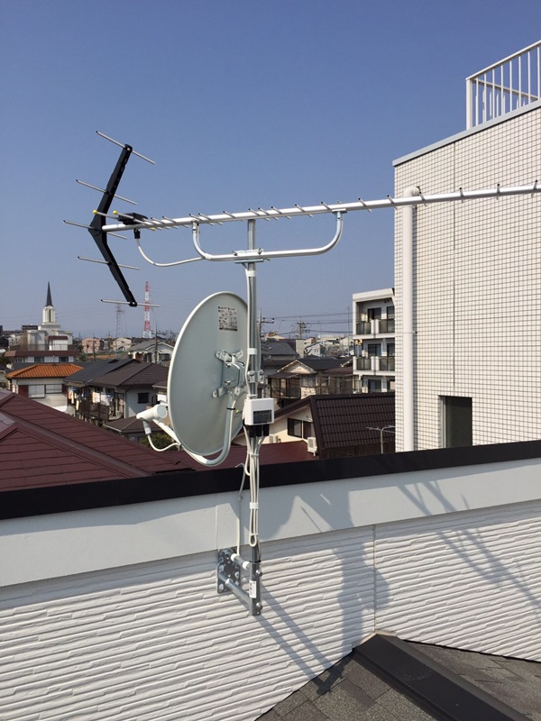 瀬谷区通信工事 アンテナ工事瀬谷区にて 神奈川県のテレビアンテナ エアコン工事 道中記