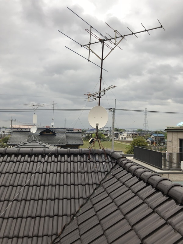 ♥八木式アンテナとBS/CSアンテナの交換♥幸手市へ♪