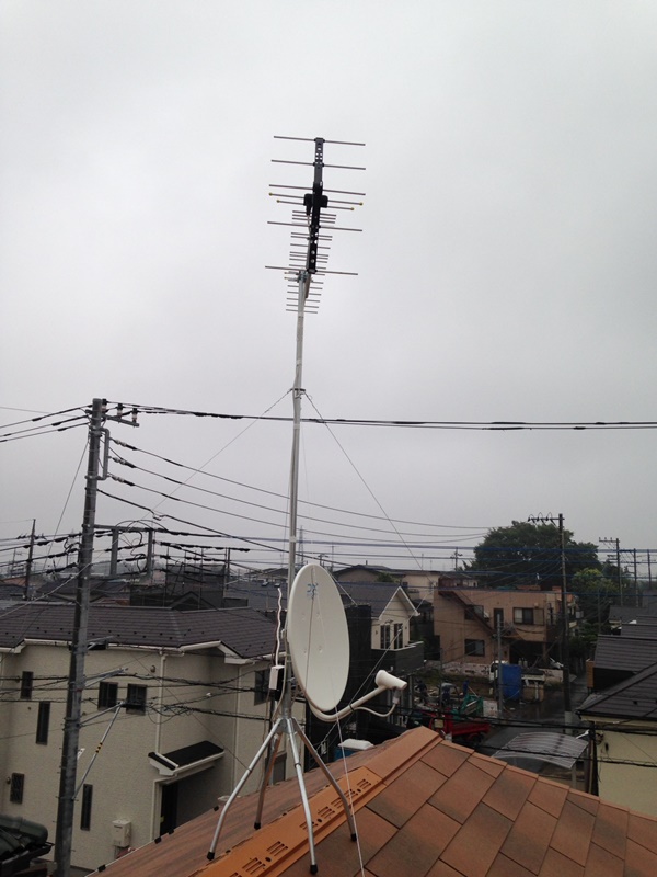 ♪入間市のご新築に地デジアンテナ・BSCSアンテナ設置♪