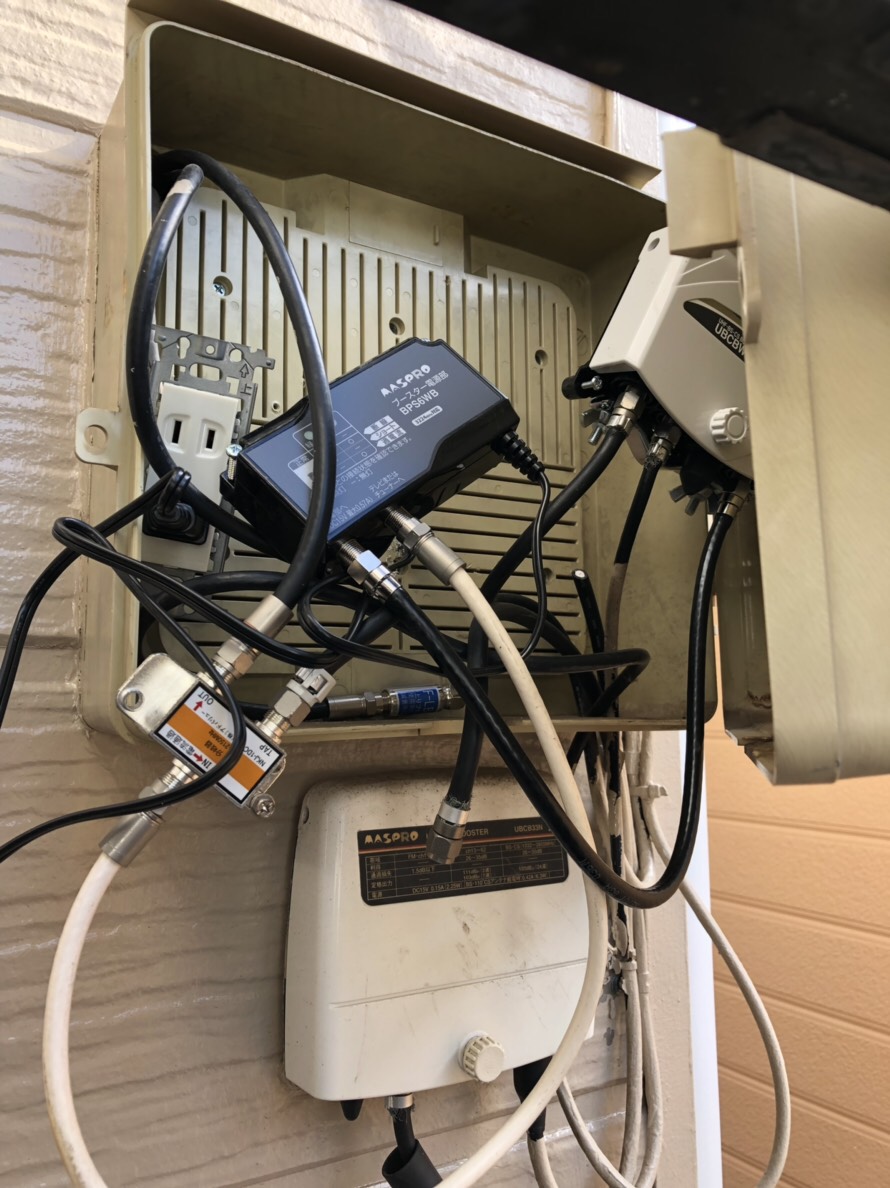 メディアボックス内の機器類