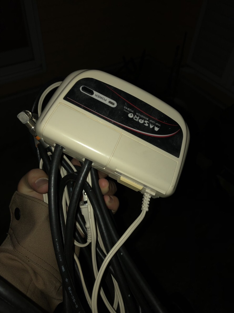 手に握ったブースター