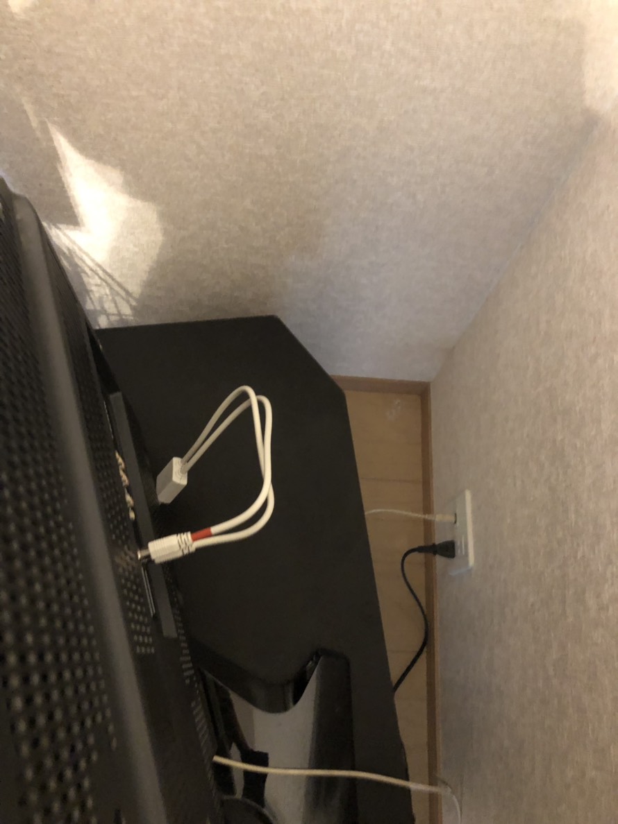 テレビに接続した分波器