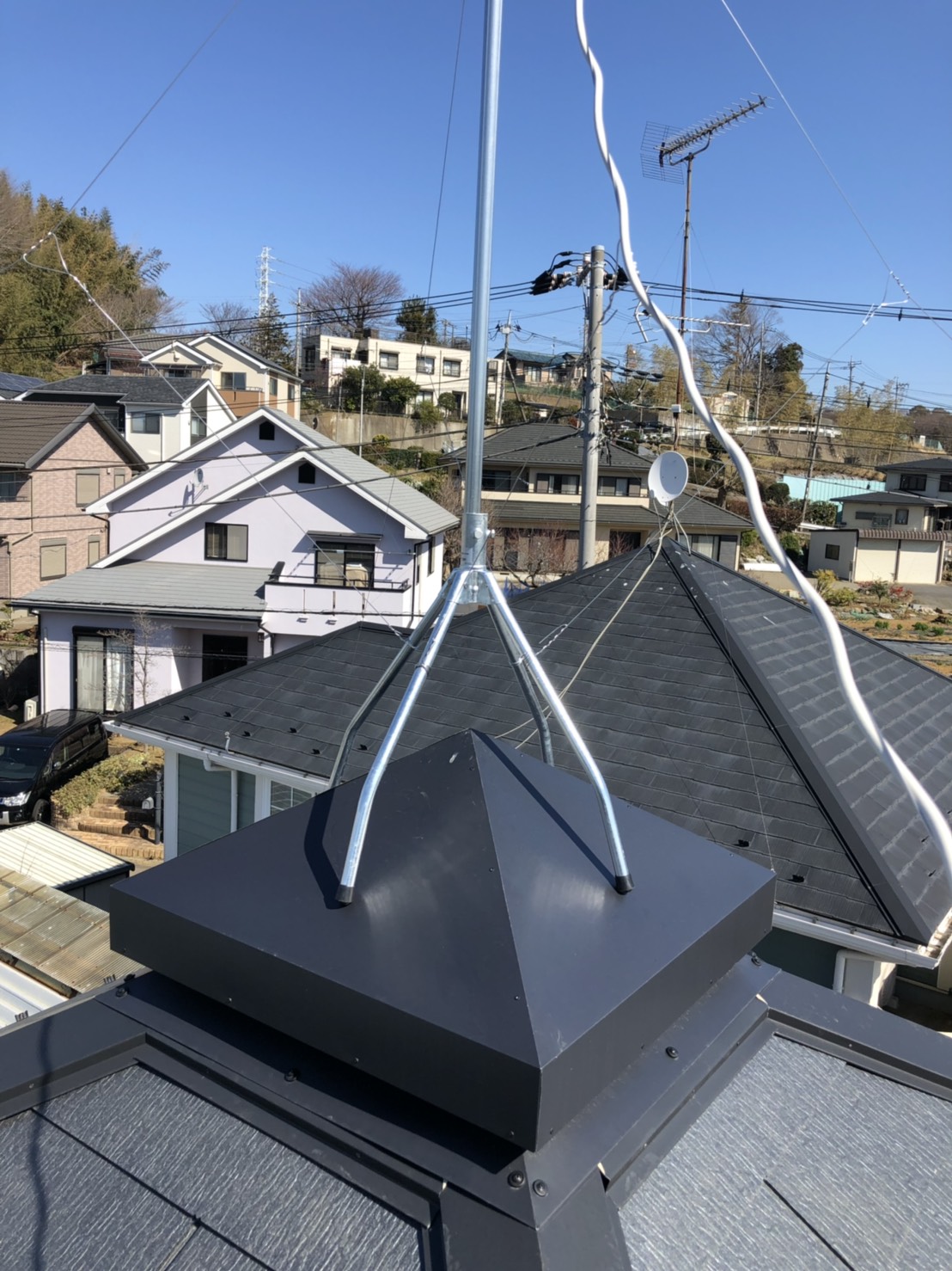 屋根上の屋根馬