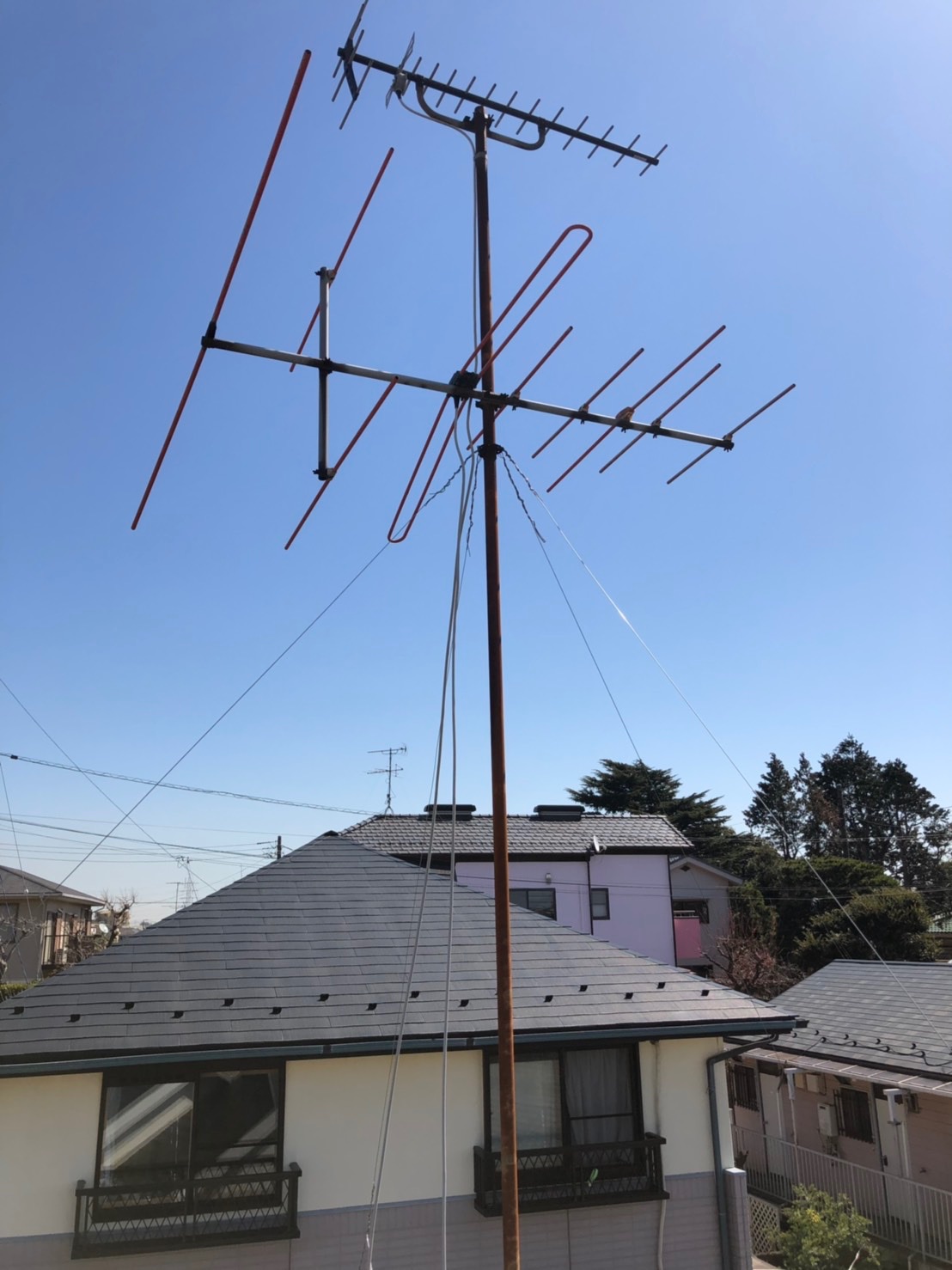 【アンテナ新設・撤去】地デジと4K8Kを視聴☆【神奈川県横浜市】