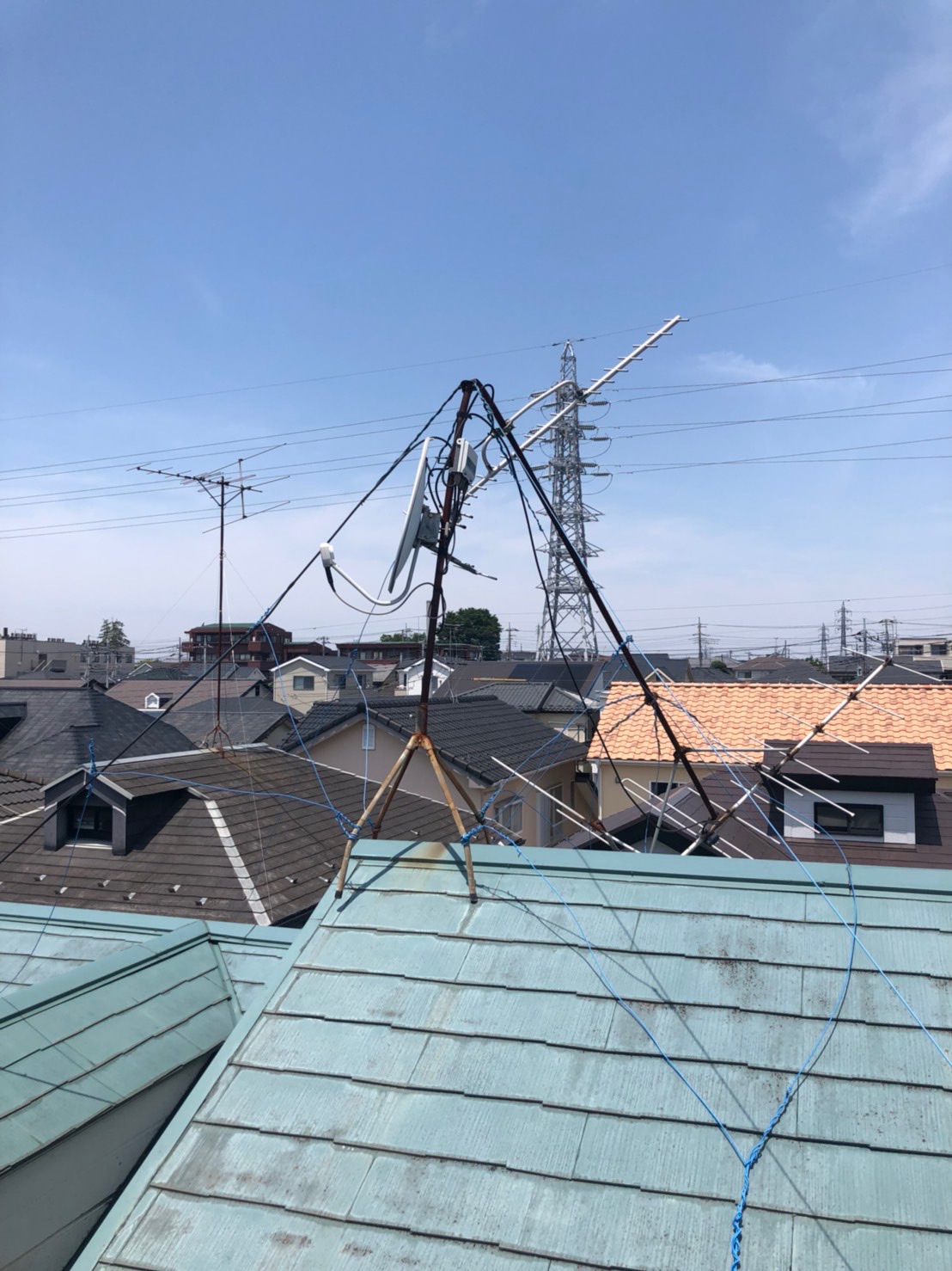 太陽光パネル付きなら…デザインアンテナ工事がオススメ！！【埼玉県比企郡】