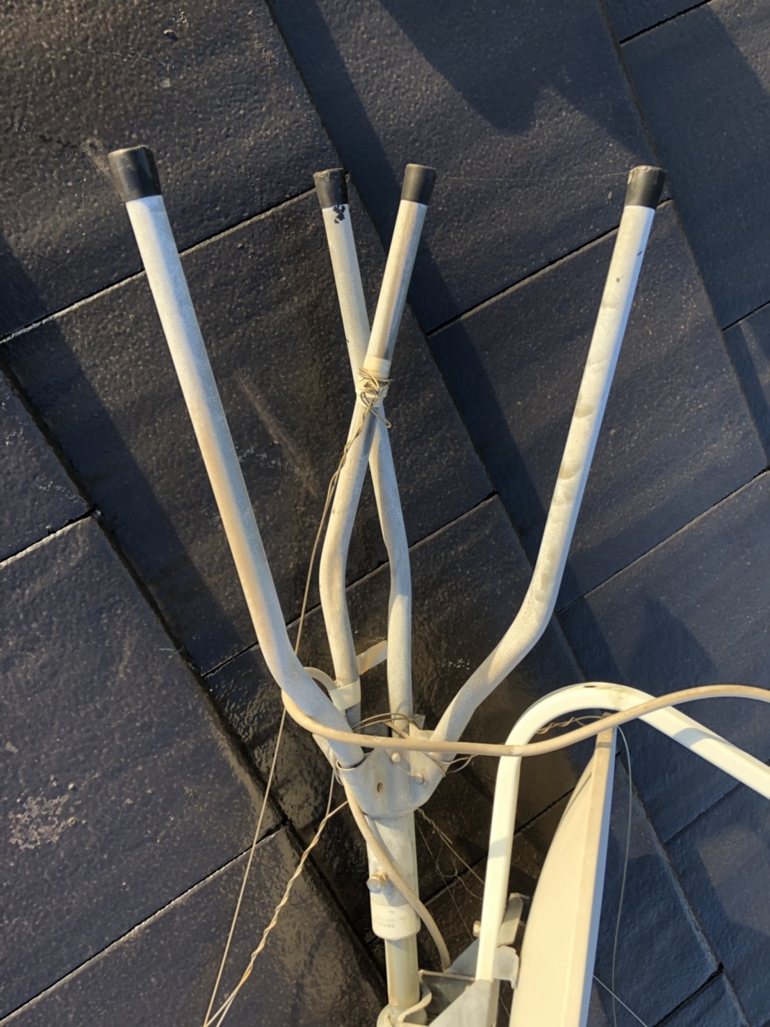 倒壊した屋根馬