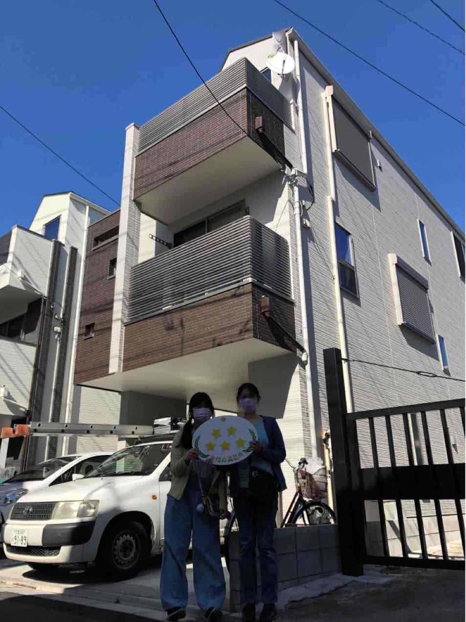 2種類のテレビアンテナを3階建てのご新築へ取り付け◇足立区島根