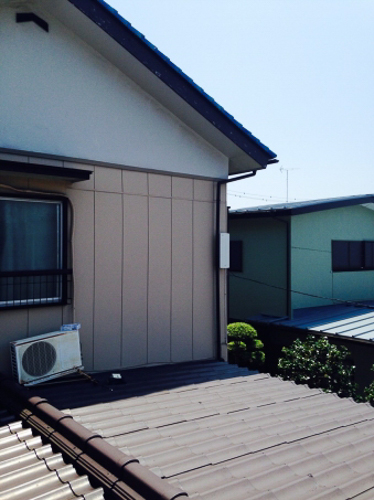 デザインアンテナを取り付けた戸建住宅