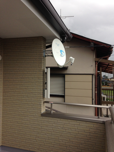 外壁のテレビアンテナ