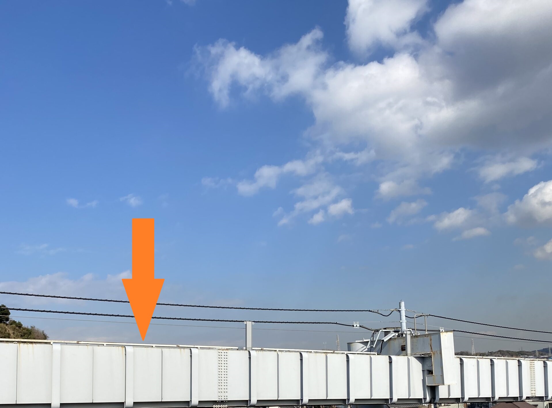 モノレールの線路