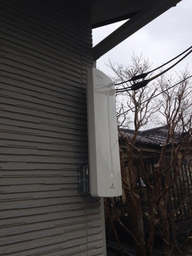 外壁のテレビアンテナ