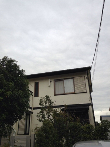 デザインアンテナを設置した戸建住宅