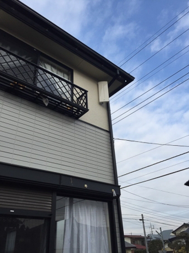 デザインアンテナを設置した戸建住宅