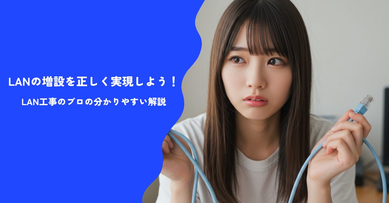 【解決】LAN増設を正しく実現するなら見逃せない情報！｜LAN工事のプロが解説！