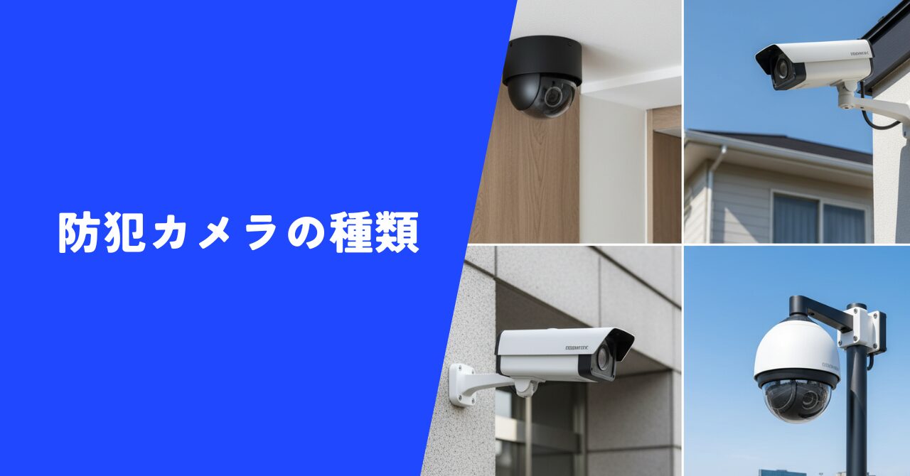 【必見】防犯カメラの種類を設置工事のプロが完全解説｜最適な防犯カメラ選びのヒント