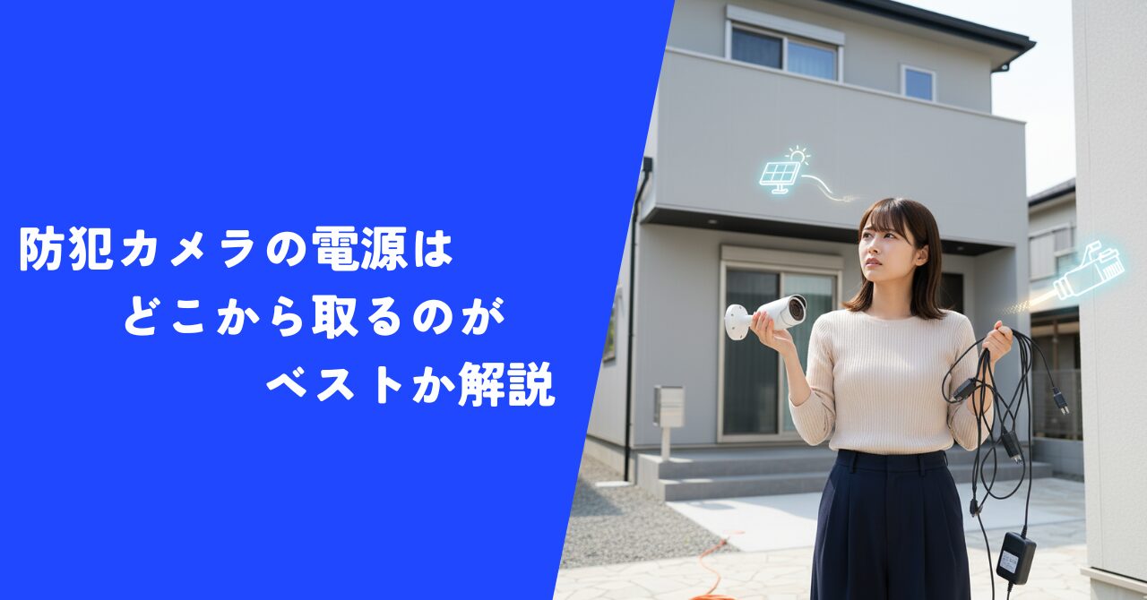 【必見】防犯カメラの電源はどこから取るのがベストか設置工事のプロが完全解説！
