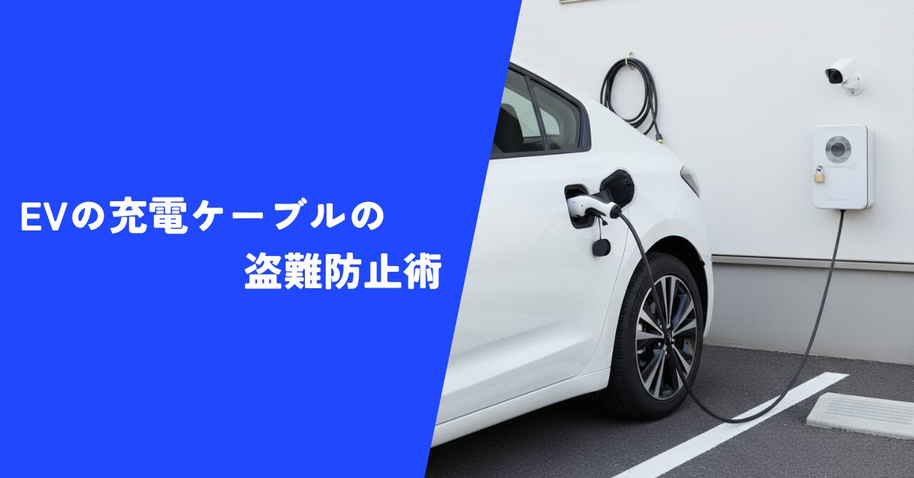 【注目】EVの充電ケーブルの盗難防止術｜充電器設置のプロが教えるセキュリティ対策