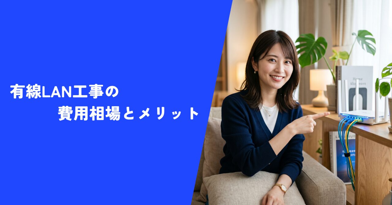 【必見】有線LAN工事の費用相場とメリット｜プロに依頼すればお得で安心！