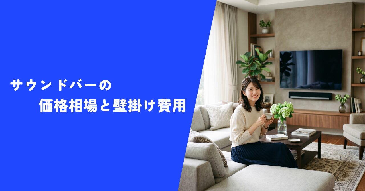 【解説】サウンドバーの価格相場と壁掛け費用｜極上のリビング空間を作るプロの技！