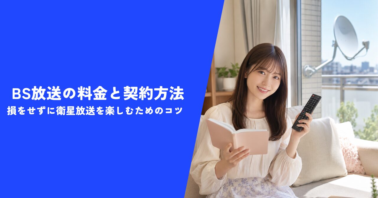 【解説】BS放送の料金と契約方法｜損をせずに衛星放送を楽しむためのコツを大公開！