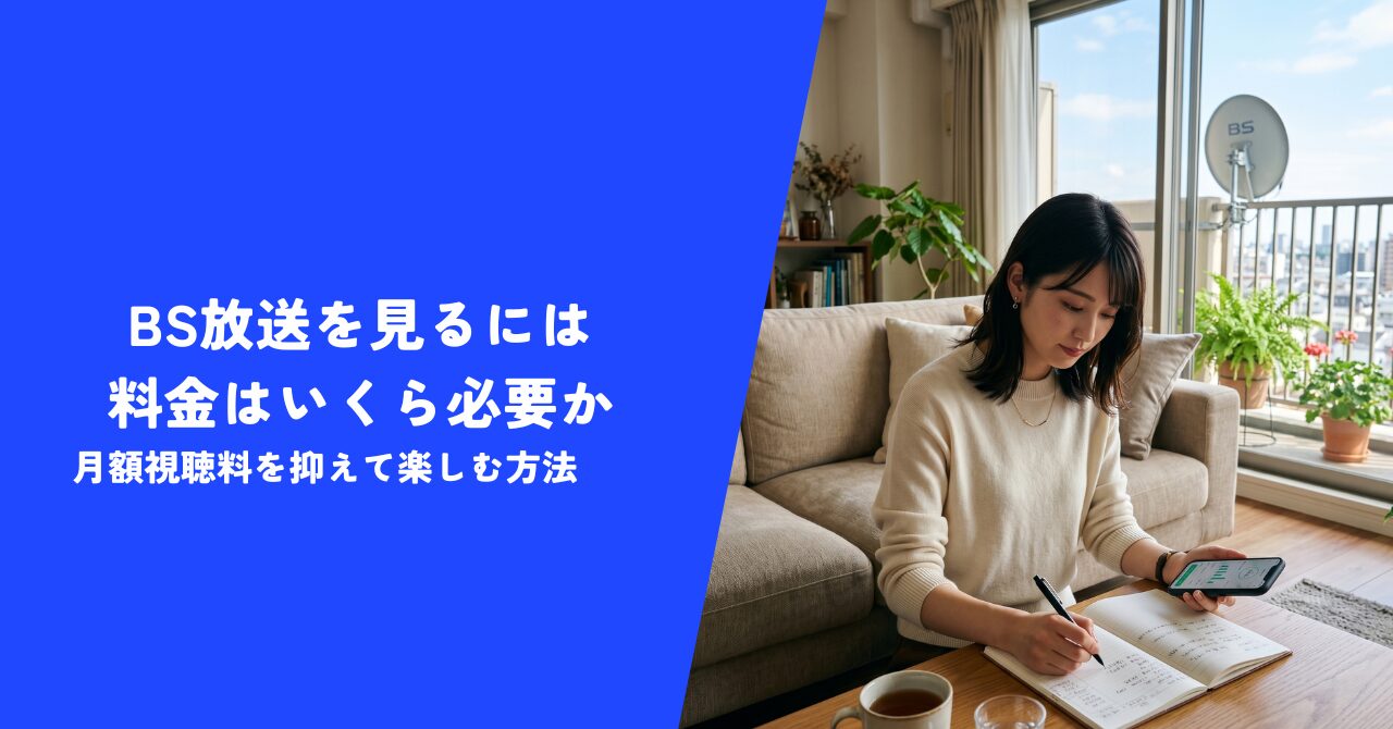 【必見】BS放送を見るには料金はいくら必要か解説｜月額視聴料を抑えて楽しむ方法！